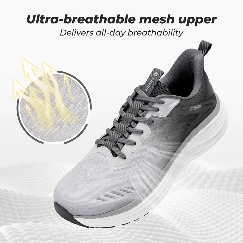 Tênis Esportivos Masculinos Fi - Wide Toe Box Running Sneakers avaliação e preço
